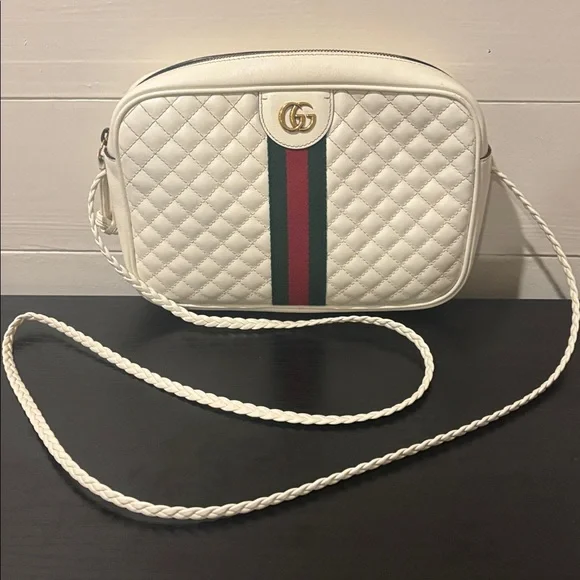 Gucci White Ophidia Quilted Crossbody Bag - Picture 8 of 10